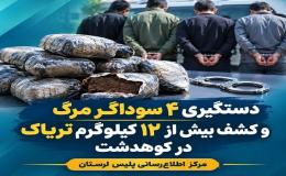 کشف بیش از 12 کیلوگرم تریاک در کوهدشت