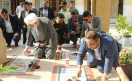 برگزاری غبارروبی و عطرافشانی مزار شهدای گمنام کیش