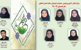 درخشش دانش آموزان اصفهانی در مرحله کشوری جشنواره نوجوان سالم