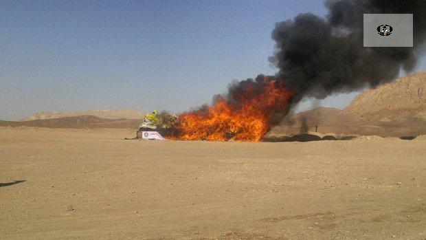 یک تن مواد مخدر در لرستان امحا شد