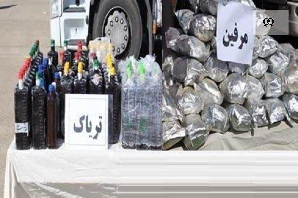 ۱۶۴ کیلو مواد مخدر زیر بار گندم کشف شد