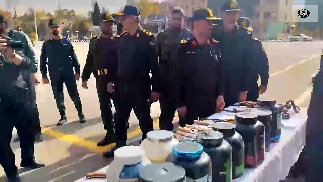 ضبط محموله سنگین روان&zwnj;گردان در رزمایش پاکسازی محلات خرم&zwnj;آباد