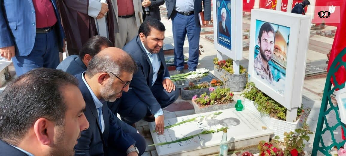 گزارش غبار روبی مزار شهدای والامقام و اعزام کاروان یاریگران ورزشی