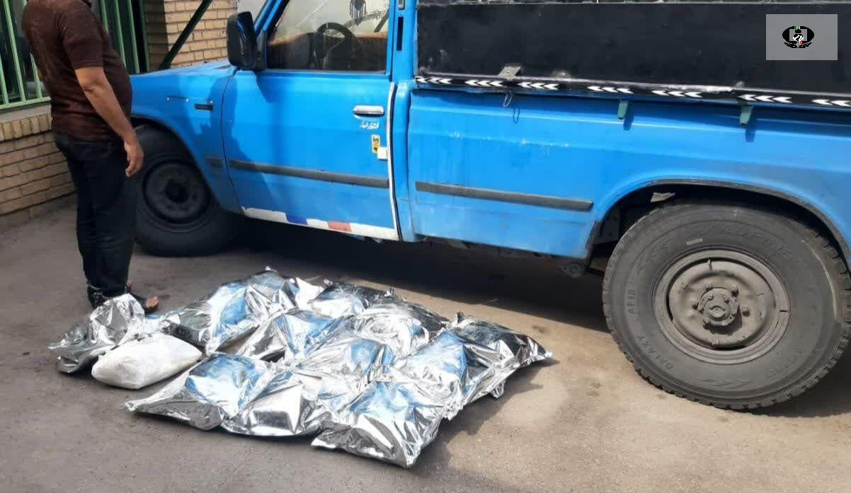 جاسازی ۱۳ کیلو موادمخدر در نیسان یخچال دار