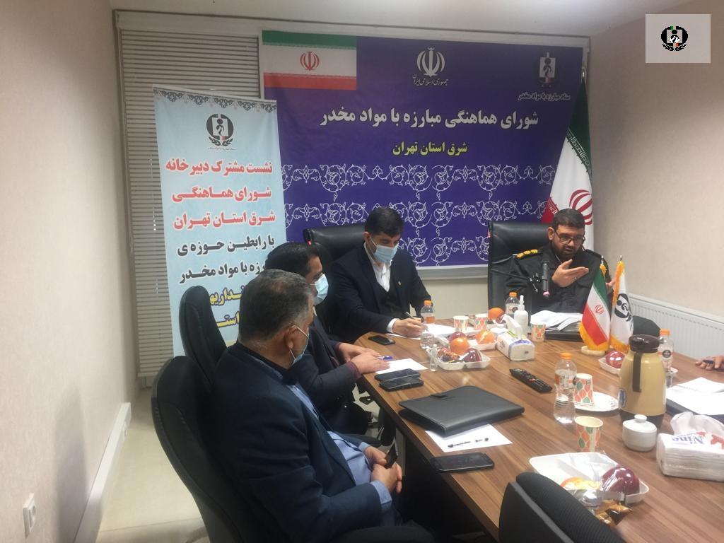 فرمانداریهای شرق بازوان اجرایی شورای هماهنگی مبارزه بامواد مخدر شرق استان تهران می باشند