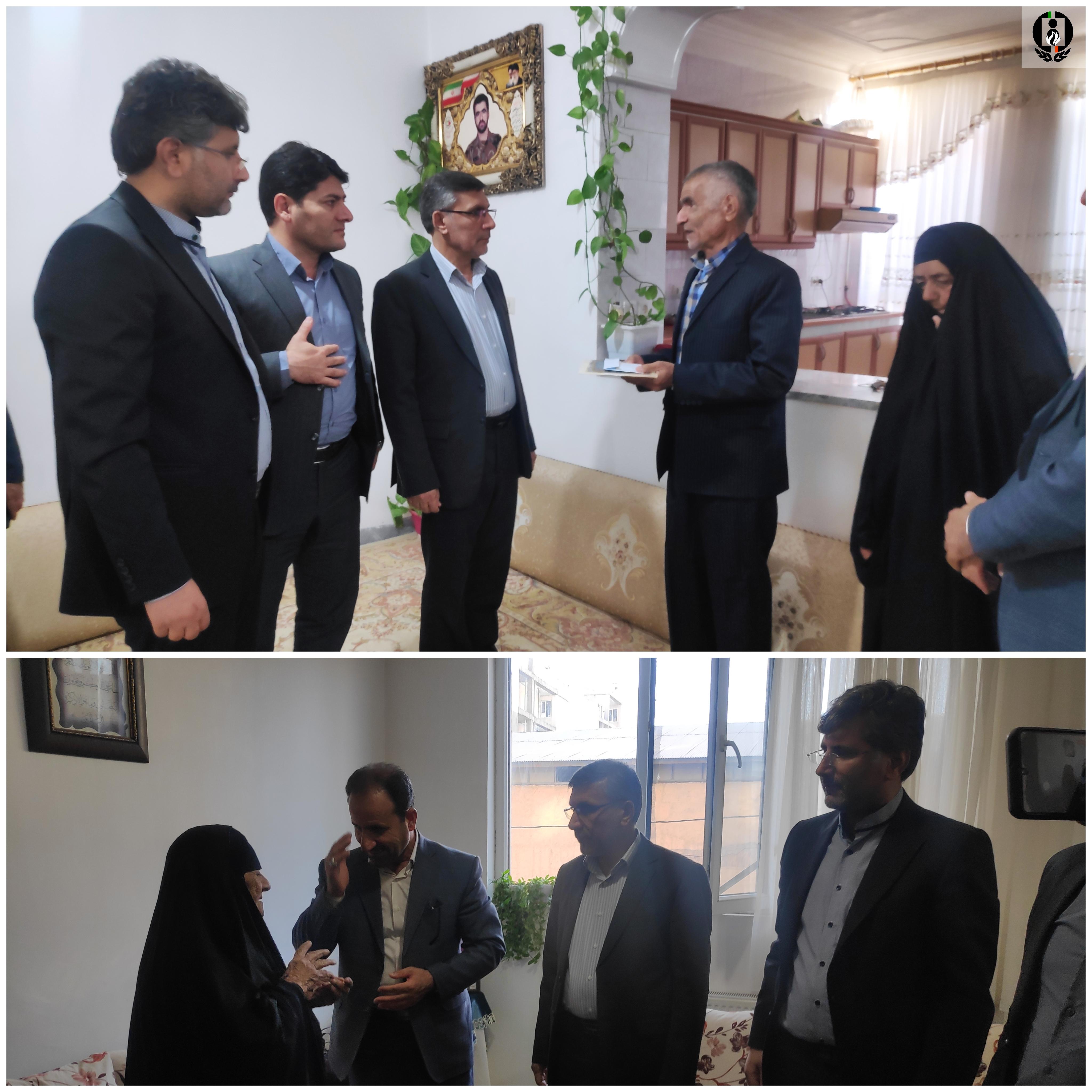 دیدار با خانواده شهیدان مبارزه با مواد مخدر در ایلام