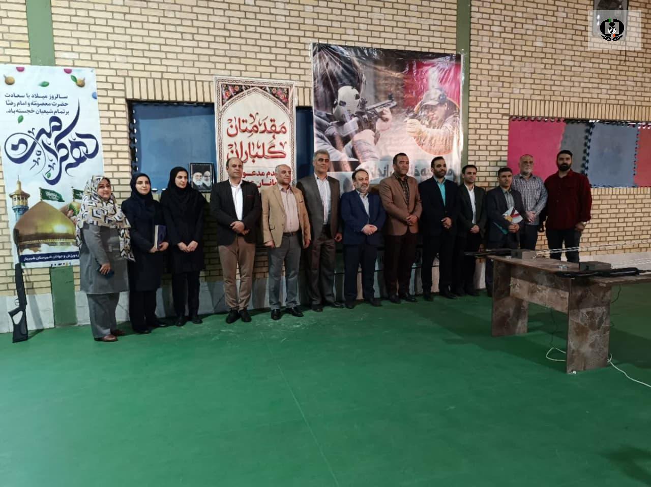 افتتاح خط تیراندازی با تفنگ کانون یاری&zwnj;گران زندگی در روستای دینار آباد شهریار