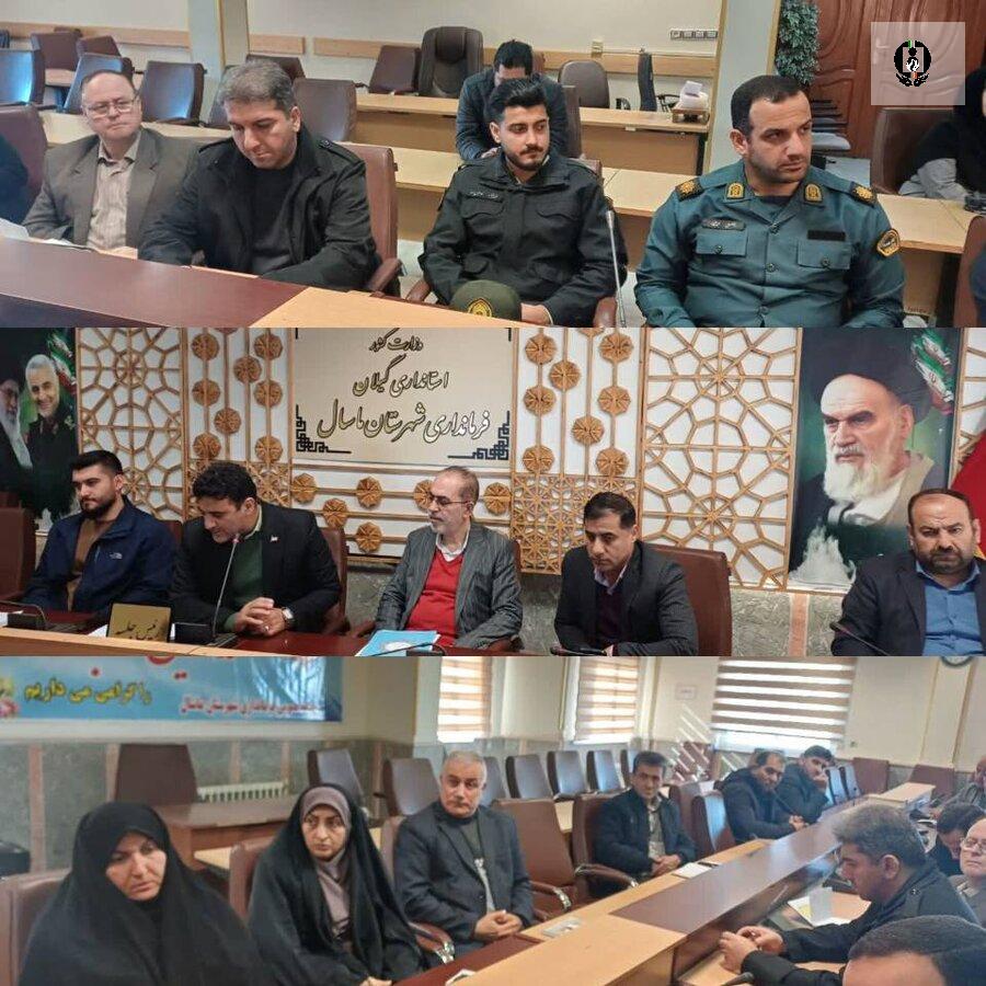 برگزاری جلسه شورای هماهنگی مبارزه با مواد مخدر شهرستان ماسال
