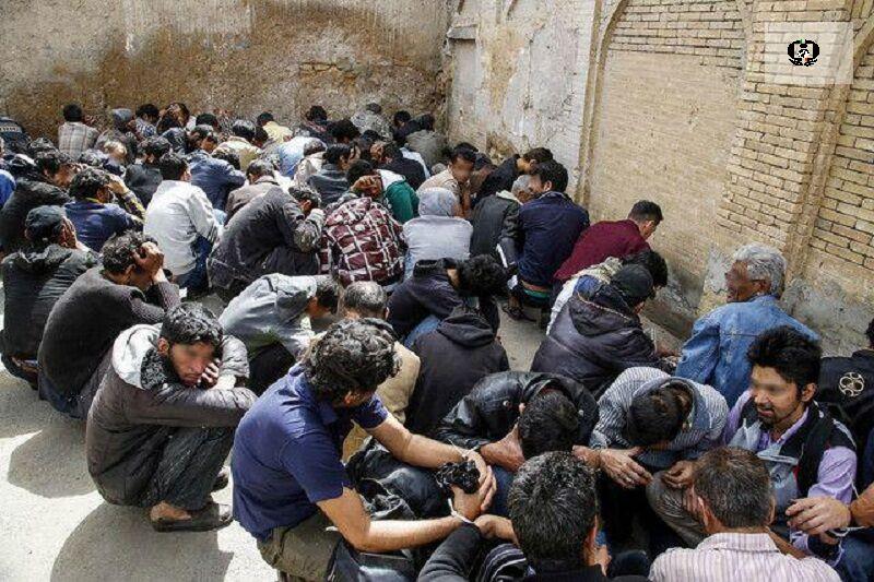 جمع&zwnj;آوری ۱۲۹ معتاد متجاهر در علی&zwnj;آبادکتول